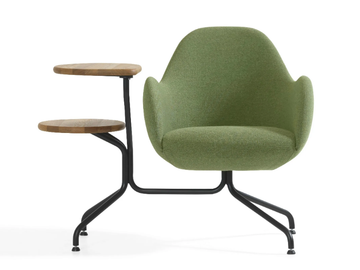 WILMER CT - Trestle-based armchair with armrests by Blå Station - view 2